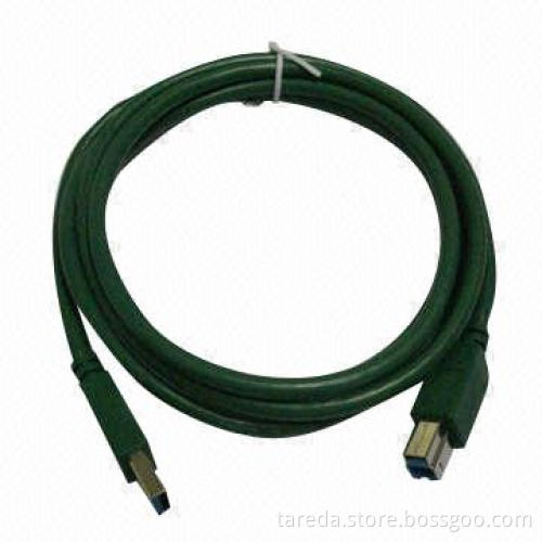 Super Speed AM to BM USB 3.0 Cable, Transfer Rate Measuring Up to 5Gbps